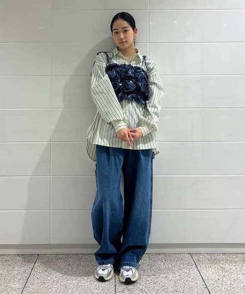 RODEO CROWNS WIDE BOWL（ロデオクラウンズワイドボウル）の「アームオープンシャツ（シャツ/ブラウス・レディース・イエロー系その他/ピンク系その他/ブルー系その他・FREE）」の5枚目の写真