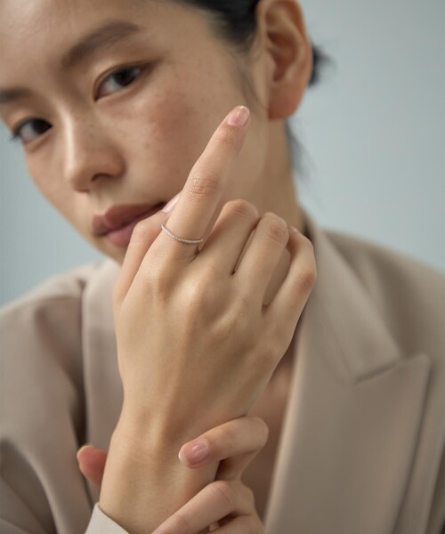 【Jouete ジュエッテ】K10YG レイヤークロス リング　13号 Jouete k10 YG レイヤー クロス リング 13号 レイヤー] K10YG