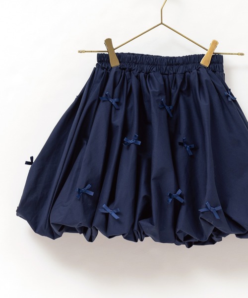 panpantutu（パンパンチュチュ）の「リボンパレードバルーンスカート【Junior/130-140】（スカート・キッズ・ベビーピンク/ライトブルー/ネイビー/ブラック・XX-LARGE）」の4枚目の写真