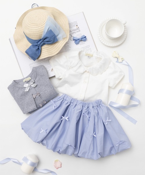 panpantutu（パンパンチュチュ）の「リボンパレードバルーンスカート【Junior/130-140】（スカート・キッズ・ベビーピンク/ライトブルー/ネイビー/ブラック・XX-LARGE）」の7枚目の写真