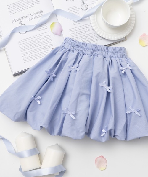 panpantutu（パンパンチュチュ）の「リボンパレードバルーンスカート【Junior/130-140】（スカート・キッズ・ベビーピンク/ライトブルー/ネイビー/ブラック・XX-LARGE）」の5枚目の写真