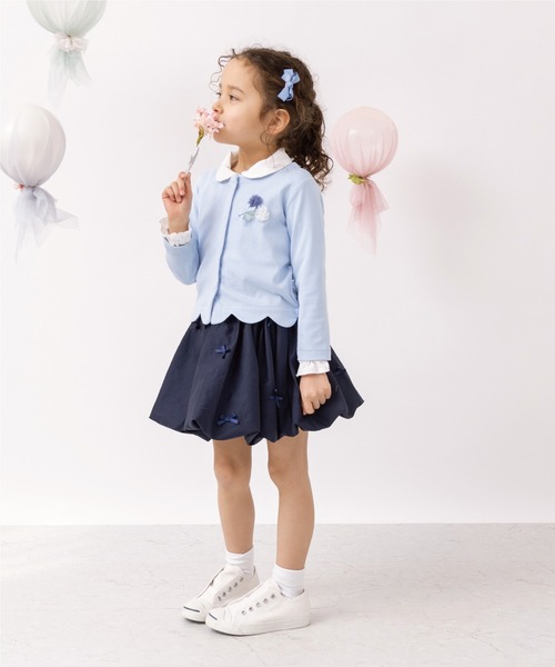 panpantutu（パンパンチュチュ）の「リボンパレードバルーンスカート【Junior/130-140】（スカート・キッズ・ベビーピンク/ライトブルー/ネイビー/ブラック・XX-LARGE）」の11枚目の写真