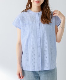 URBAN RESEARCH Sonny Label | 『一部WEB限定カラー』バンドカラーコットンレースシャツ(シャツ/ブラウス)