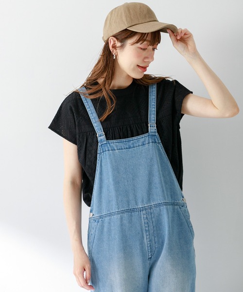 URBAN RESEARCH Sonny Label（アーバンリサーチサニーレーベル）の「バンドカラーコットンレースシャツ（シャツ/ブラウス・レディース・ピンク/ブルー系その他/ロイヤルブルー/オフホワイト/ブラック・FREE）」の3枚目の写真