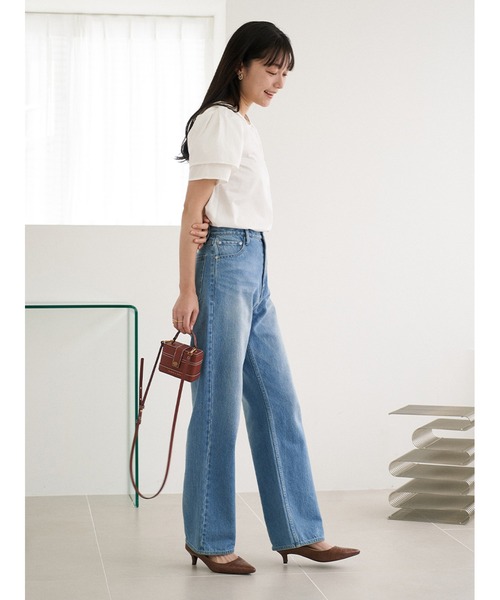 Stylevoice for xxx（スタイルヴォイスフォー）の「ダブルパフスリーブブラウス（シャツ/ブラウス・レディース・ライトブルー/オフホワイト・FREE）」の16枚目の写真