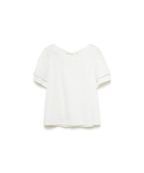 Stylevoice for xxx（スタイルヴォイスフォー）の「ダブルパフスリーブブラウス（シャツ/ブラウス・レディース・ライトブルー/オフホワイト・FREE）」の22枚目の写真