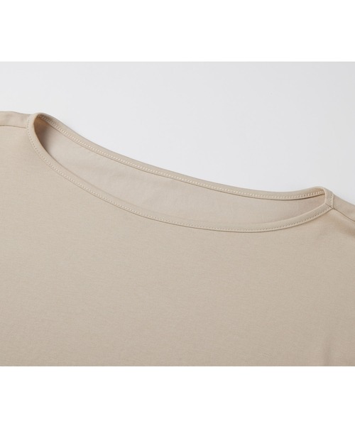 SAISON DE PAPILLON(セゾンドパピヨン)の「ボートネックカットソーTシャツ(Tシャツ/カットソー・レディース・ホワイト/ベージュ/ブラック・フリー)」の10枚目の写真