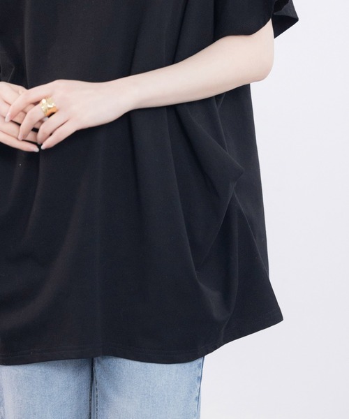 SAISON DE PAPILLON(セゾンドパピヨン)の「ボートネックカットソーTシャツ(Tシャツ/カットソー・レディース・ホワイト/ベージュ/ブラック・フリー)」の21枚目の写真