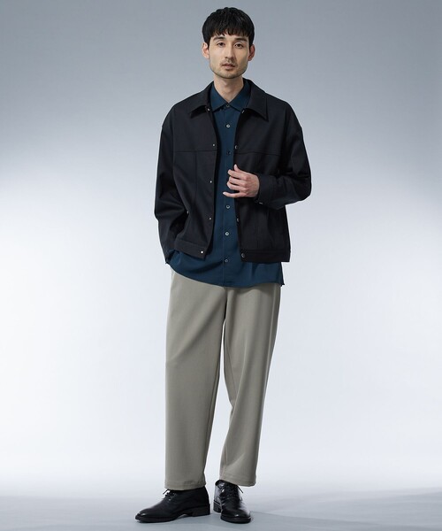 UNITED TOKYO(ユナイテッドトウキョウ)の「COMFORT DENIM トラッカージャケット | セットアップ着用可能(デニムジャケット・メンズ・ブラック/ブルー・1/2)」の11枚目の写真