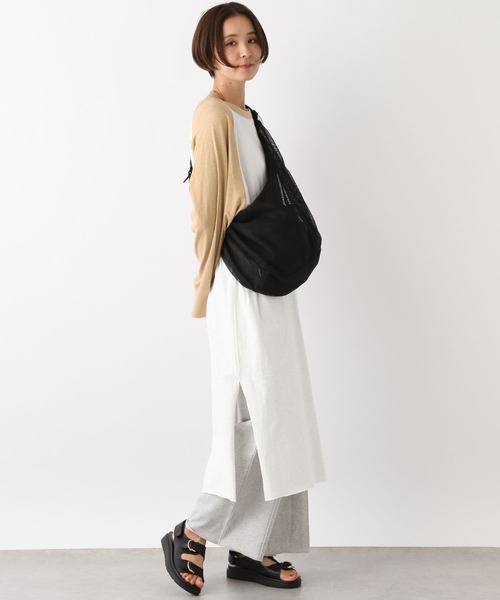 LEPSIM（レプシィム）の「ラグランプリントワンピース　102683（ワンピース・レディース・ベージュ/チャコールグレー・FREE）」の10枚目の写真