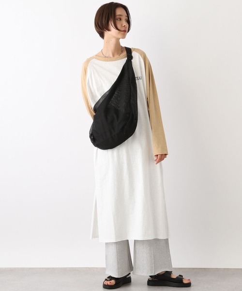 LEPSIM（レプシィム）の「ラグランプリントワンピース　102683（ワンピース・レディース・ベージュ/チャコールグレー・FREE）」の11枚目の写真