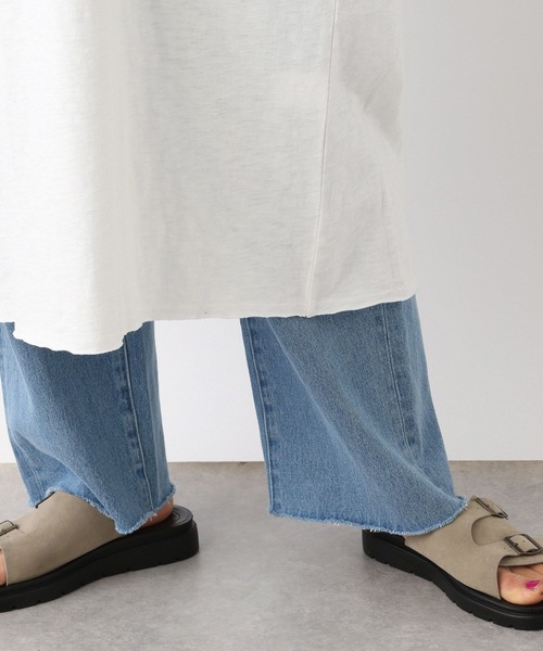 LEPSIM（レプシィム）の「ラグランプリントワンピース　102683（ワンピース・レディース・ベージュ/チャコールグレー・FREE）」の19枚目の写真