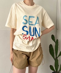 ビッグカラーロゴオーバーサイズTシャツ