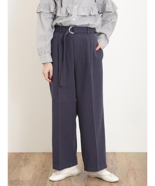セール】ベルト付センタープレスパンツ（その他パンツ