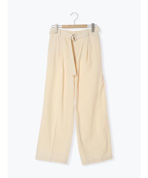 Samansa Mos2(サマンサ モスモス)の「ベルト付センタープレスパンツ(その他パンツ・レディース・モカ/ネイビー/カーキ/キナリ・F)」の11枚目の写真