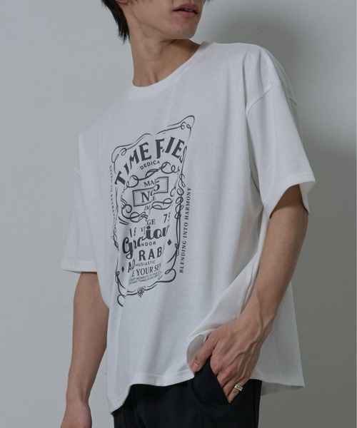 COLONY 2139(コロニートゥーワンスリーナイン)の「16OE天竺プリント半袖T(Tシャツ/カットソー・メンズ・ブラック/ホワイト・MEDIUM/LARGE)」の1枚目の写真