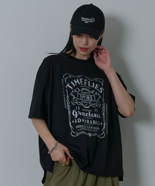 COLONY 2139(コロニートゥーワンスリーナイン)の「16OE天竺プリント半袖T(Tシャツ/カットソー・メンズ・ブラック/ホワイト・MEDIUM/LARGE)」の2枚目の写真