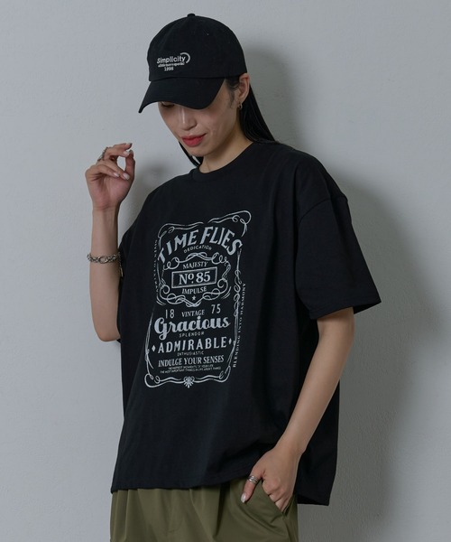 COLONY 2139(コロニートゥーワンスリーナイン)の「16OE天竺プリント半袖T(Tシャツ/カットソー・メンズ・ブラック/ホワイト・MEDIUM/LARGE)」の3枚目の写真
