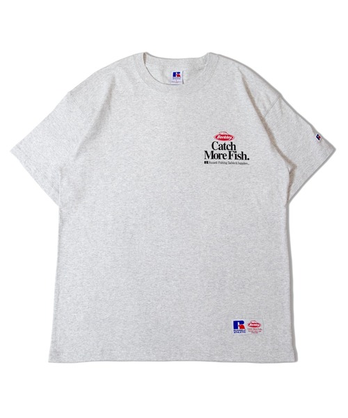 RUSSELL（ラッセル）の「RUSSELLxBerkley Heavy Cotton Jersey S/S T（Tシャツ/カットソー・メンズ・ライトグレー/ホワイト・L/M/XXL/XL）」の6枚目の写真