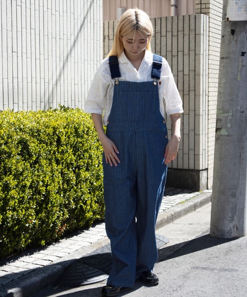 UNIVERSAL OVERALL（ユニバーサルオーバーオール）の「オープンカラーシャツ / 半袖シャツ / OPEN COLLAR SHIRT（シャツ/ブラウス・レディース・ホワイト/ブラック・F）」の6枚目の写真