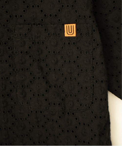 UNIVERSAL OVERALL（ユニバーサルオーバーオール）の「オープンカラーシャツ / 半袖シャツ / OPEN COLLAR SHIRT（シャツ/ブラウス・レディース・ホワイト/ブラック・F）」の13枚目の写真