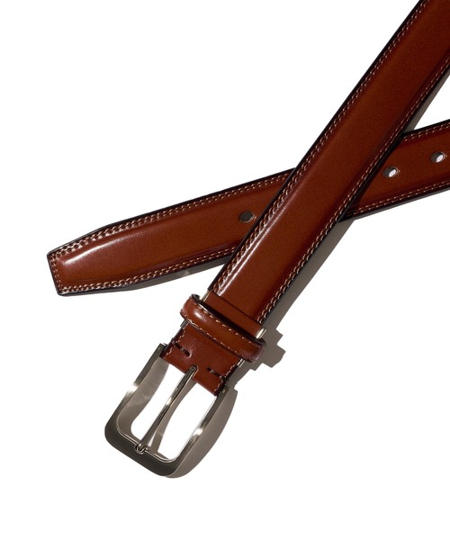 TETE HOMME（テットオム）の「【ON/OFF兼用】イタリアンレザースクエアバックルベルト（ベルト・メンズ・ブラック/ダークブラウン/ブラウン・FREE）」の6枚目の写真