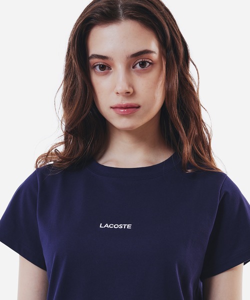 ◆LACOSTE ラコステ◆ブランドネーム ロゴ 半袖Tシャツ LACOSTE tシャツ ヘビーウェイトブランドネーム ラバープリント
