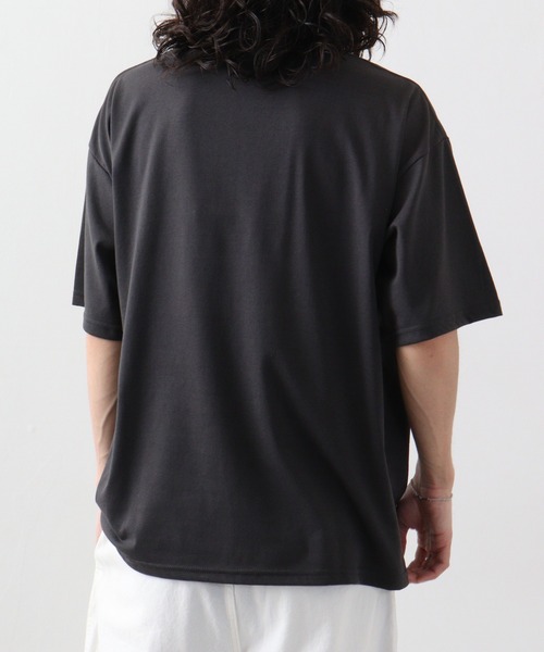 FUNALIVE（ファンアライブ）の「オーバーサイズ ワンポイントアニマル刺繍Tシャツ　半袖（Tシャツ/カットソー・メンズ・ダークグリーン/スミクロ/サックスブルー系/ホワイト/ネイビー/ブラック/ホワイト系/ライトグリーン系・M/LL/L）」の15枚目の写真