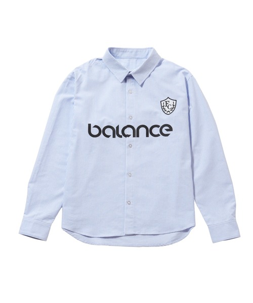 FCMM(エフシーエムエム)の「【日本限定アイテム】BALANCE STRIPE SHIRT/バランスストライプシャツ(シャツ/ブラウス・メンズ・ピンク/ライトブルー・MEDIUM/LARGE)」の5枚目の写真