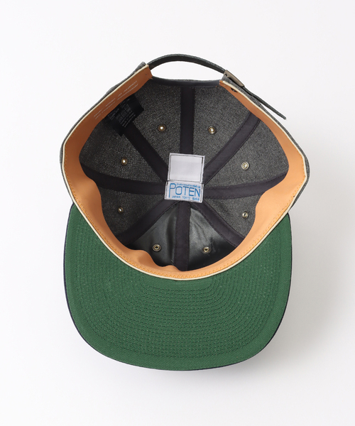 POTEN（ポテン）の「【POTEN / ポテン】VINTAGE HOPSACK CAP（ハット・メンズ・チャコールグレー/グリーン・FREE）」の12枚目の写真