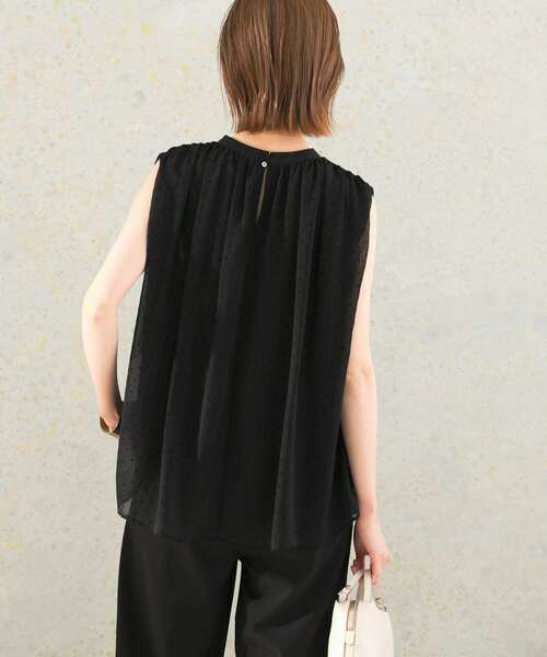 URBAN RESEARCH ROSSO WOMEN（アーバンリサーチ　ロッソ）の「シアーギャザーブラウス（シャツ/ブラウス・レディース・ブラウン/アイボリー/ブラック・FREE）」の12枚目の写真