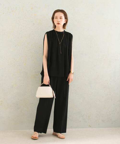 URBAN RESEARCH ROSSO WOMEN シアーブラウス付きドレス URBAN RESEARCH ROSSO シアーレース可憐サックスブルードレス (M