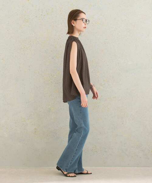 URBAN RESEARCH ROSSO WOMEN（アーバンリサーチ　ロッソ）の「シアーギャザーブラウス（シャツ/ブラウス・レディース・ブラウン/アイボリー/ブラック・FREE）」の17枚目の写真