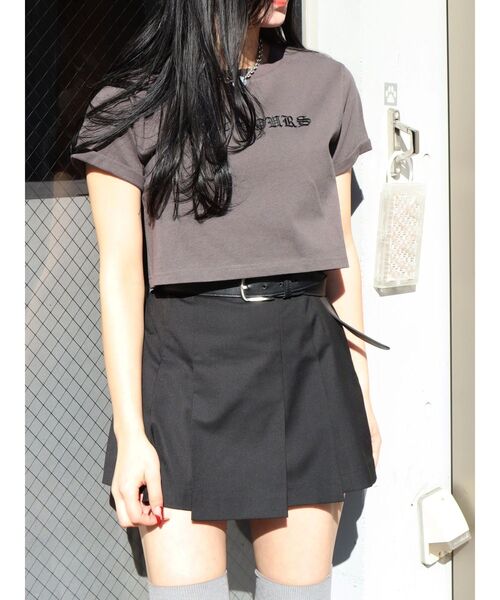 EVRIS（エヴリス）の「NOT YOURSショートＴシャツ（Tシャツ/カットソー・レディース・ホワイト/グレー/ブルー・FREE）」の17枚目の写真