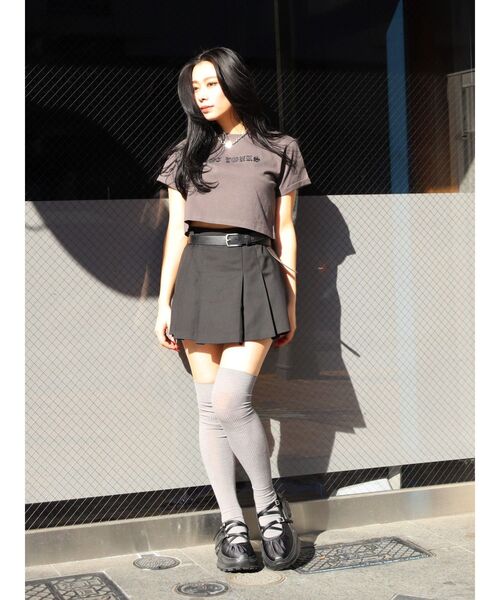 EVRIS（エヴリス）の「NOT YOURSショートＴシャツ（Tシャツ/カットソー・レディース・ホワイト/グレー/ブルー・FREE）」の18枚目の写真