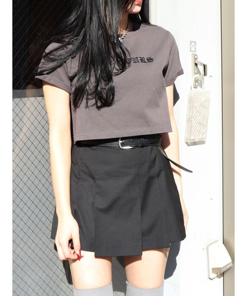 EVRIS（エヴリス）の「NOT YOURSショートＴシャツ（Tシャツ/カットソー・レディース・ホワイト/グレー/ブルー・FREE）」の3枚目の写真