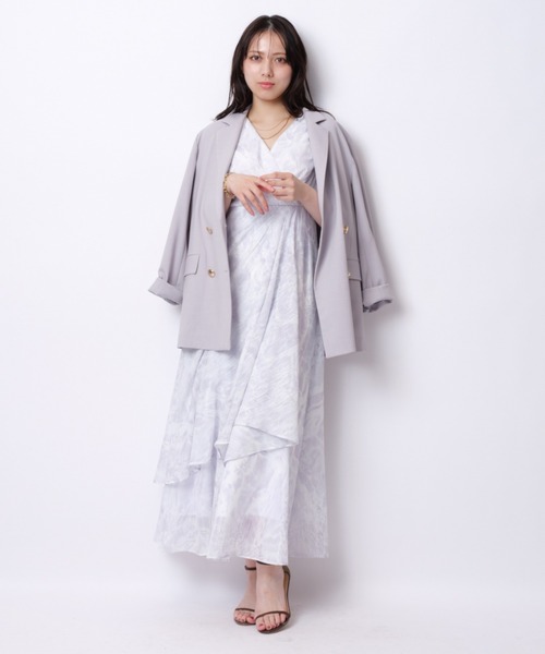 Mystrada（マイストラーダ）の「ライトテーラードジャケット（テーラードジャケット・レディース・ライトグレー/ネイビー・36/38）」の6枚目の写真