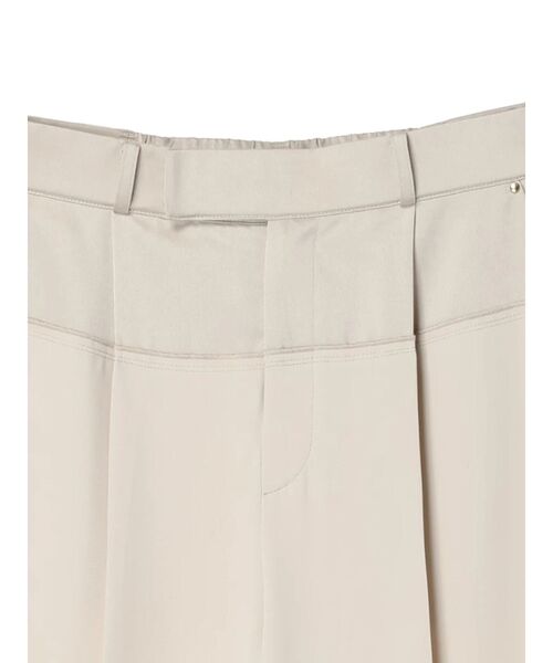 YECCA VECCA（イェッカヴェッカ）の「サテン切替ストレートパンツ（その他パンツ・レディース・ブラック/ライトベージュ/ダークベージュ・S/M）」の16枚目の写真