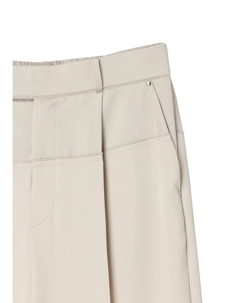 YECCA VECCA（イェッカヴェッカ）の「サテン切替ストレートパンツ（その他パンツ・レディース・ブラック/ライトベージュ/ダークベージュ・S/M）」の17枚目の写真