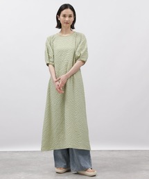 LAKOLE | ランタンスリーブチェックワンピース / 115649(ワンピース)