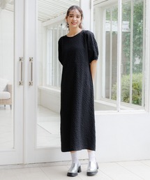 LAKOLE | ランタンスリーブチェックワンピース / 115649(ワンピース)