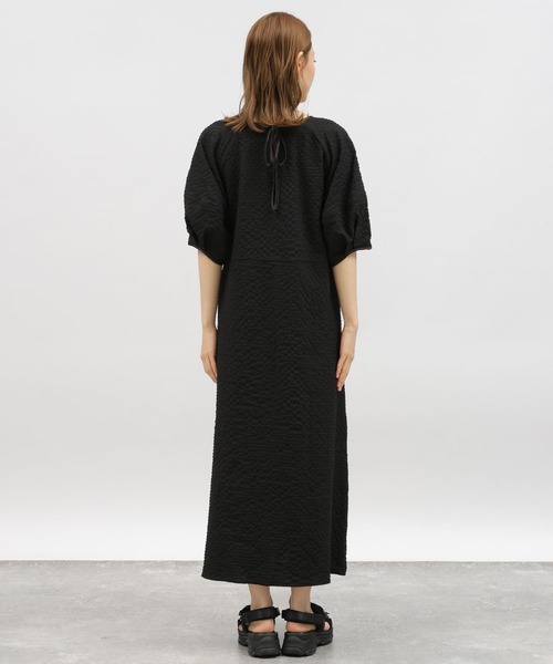 LAKOLE（ラコレ）の「ランタンスリーブチェックワンピース