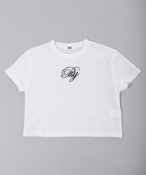 PHILLY(フィリー)の「【PHILLY】刺繍ロゴワッフルTシャツ(Tシャツ/カットソー・レディース・ホワイト/ブラック・FREE)」の12枚目の写真