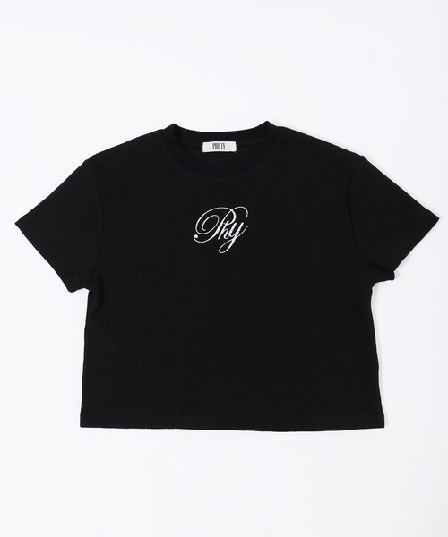 PHILLY(フィリー)の「【PHILLY】刺繍ロゴワッフルTシャツ(Tシャツ/カットソー・レディース・ホワイト/ブラック・FREE)」の13枚目の写真