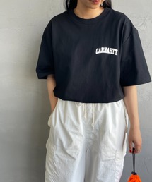 [carhartt WIP/カーハートダブリューアイピー] UNIVERSITY ワンポイントロゴ ショートスリーブTシャツ