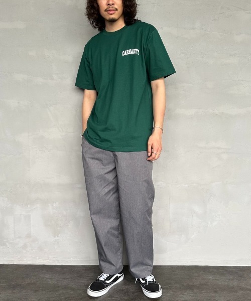 Carhartt WIP（カーハートダブリューアイピー）の「[carhartt WIP/カーハートダブリューアイピー] UNIVERSITY ワンポイントロゴ ショートスリーブTシャツ（Tシャツ/カットソー・レディース・ホワイト/グリーン/ブルー/ブラック・M/L/XL）」の20枚目の写真
