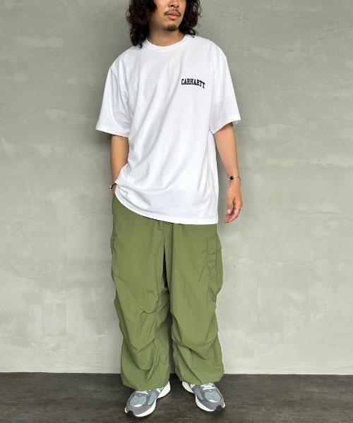 Carhartt WIP（カーハートダブリューアイピー）の「[carhartt WIP/カーハートダブリューアイピー] UNIVERSITY ワンポイントロゴ ショートスリーブTシャツ（Tシャツ/カットソー・レディース・ホワイト/グリーン/ブルー/ブラック・M/L/XL）」の16枚目の写真