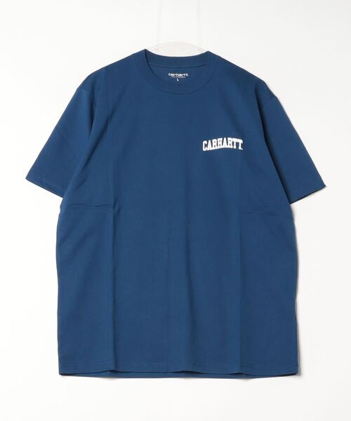 Carhartt WIP（カーハートダブリューアイピー）の「[carhartt WIP/カーハートダブリューアイピー] UNIVERSITY ワンポイントロゴ ショートスリーブTシャツ（Tシャツ/カットソー・レディース・ホワイト/グリーン/ブルー/ブラック・M/L/XL）」の14枚目の写真