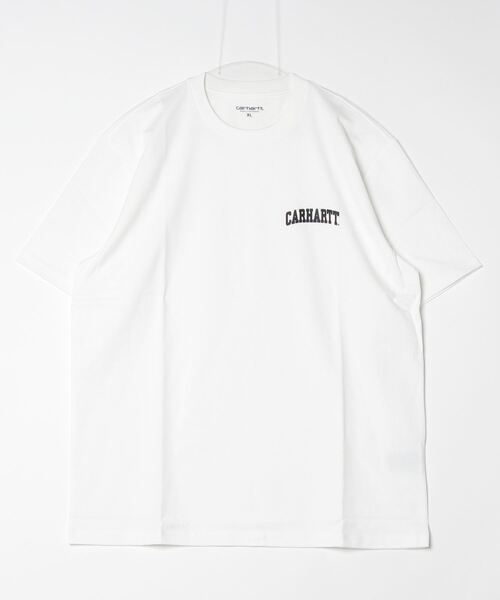 Carhartt WIP（カーハートダブリューアイピー）の「[carhartt WIP/カーハートダブリューアイピー] UNIVERSITY ワンポイントロゴ ショートスリーブTシャツ（Tシャツ/カットソー・レディース・ホワイト/グリーン/ブルー/ブラック・M/L/XL）」の11枚目の写真