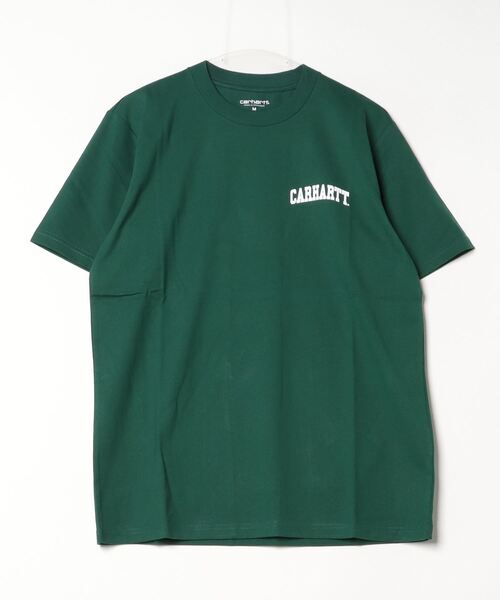 Carhartt WIP（カーハートダブリューアイピー）の「[carhartt WIP/カーハートダブリューアイピー] UNIVERSITY ワンポイントロゴ ショートスリーブTシャツ（Tシャツ/カットソー・レディース・ホワイト/グリーン/ブルー/ブラック・M/L/XL）」の13枚目の写真